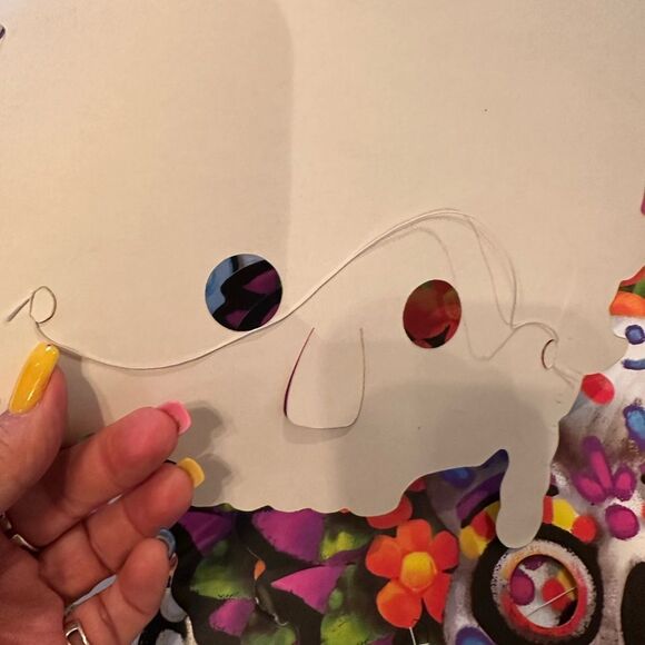 Colorful Sugar Skull Party Photo Booth Decor Set Lanterns - Picture 2 of 6